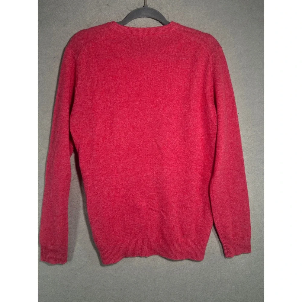 Club Room Luxury Mens Pink 100% Cashmere V-Neck Pullover Sweater Size Small